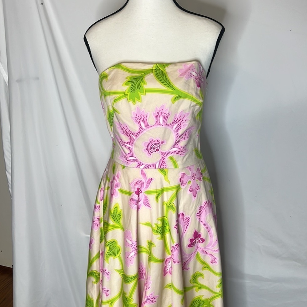 NWT CK Bradley SemiCircle dress in khaki/lilac